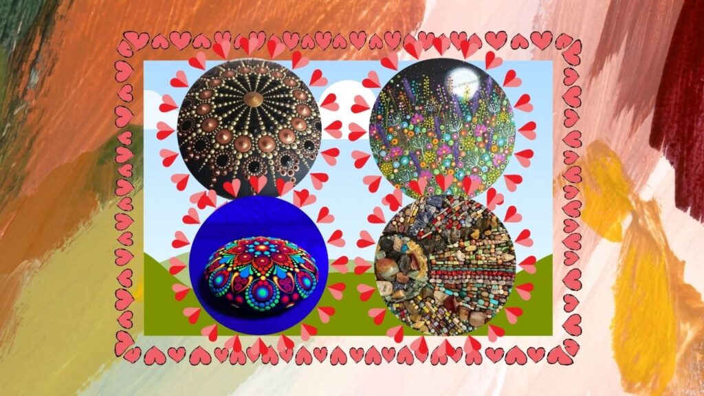 Innovative and elegant Dot Art Stone Painting Ideas