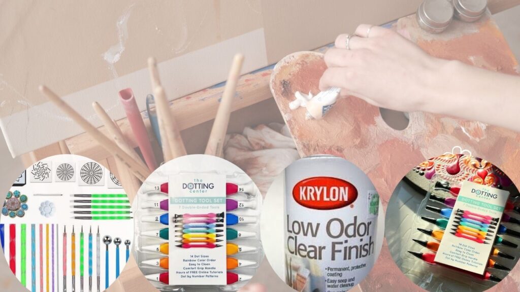 Materials Needed for Dot Art Stone Painting