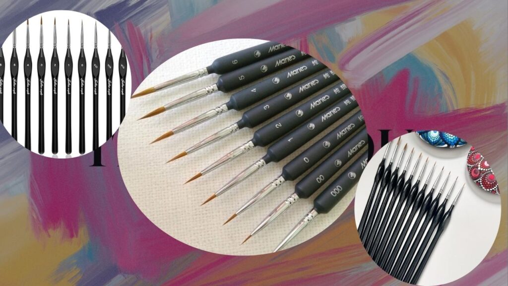 Detail Brushes for Rock Painting