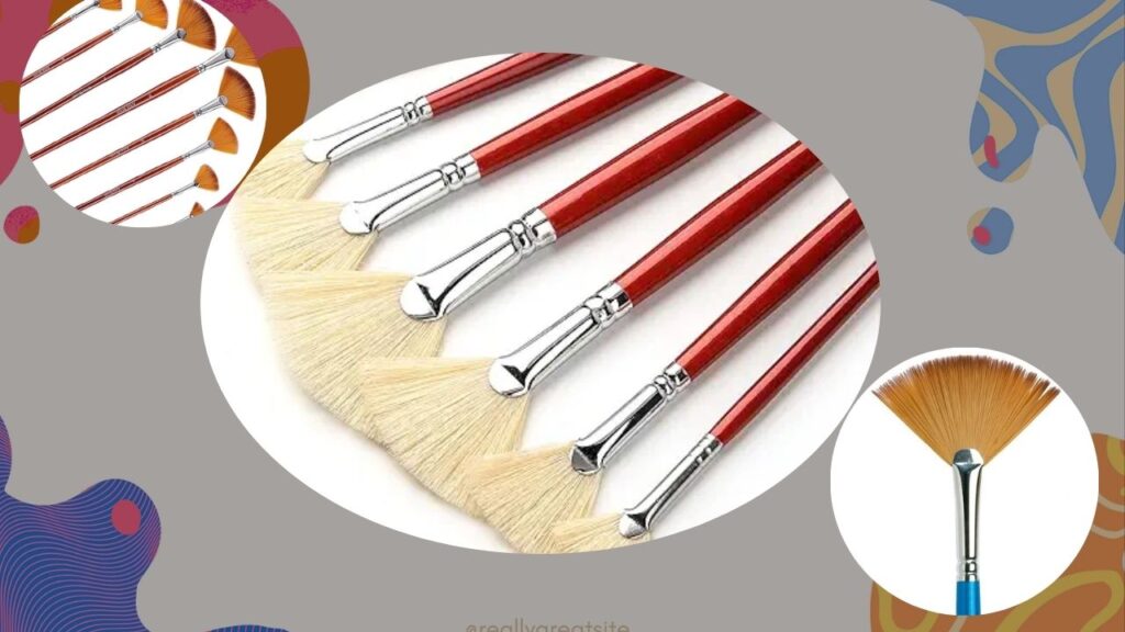 Fan Brushes for Rock Painting