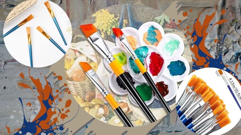 Flat Brushes for Rock Painting