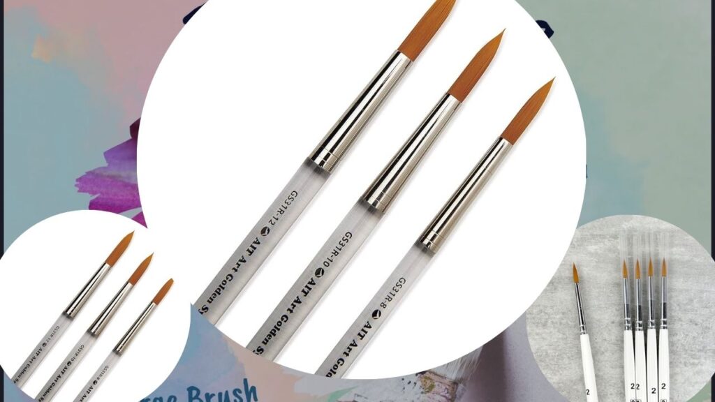 Round Brushes for Rock Painting