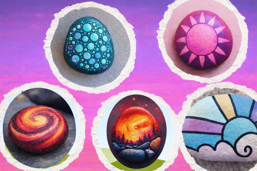 Vibrant Designs of Kindness Rock Painting Ideas