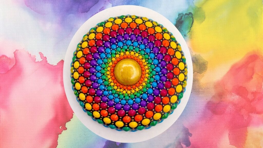 Vibrant Rainbow Mandala