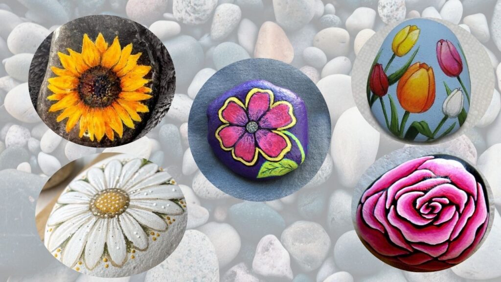Amazing Flower Rock Painting Ideas for Beginners