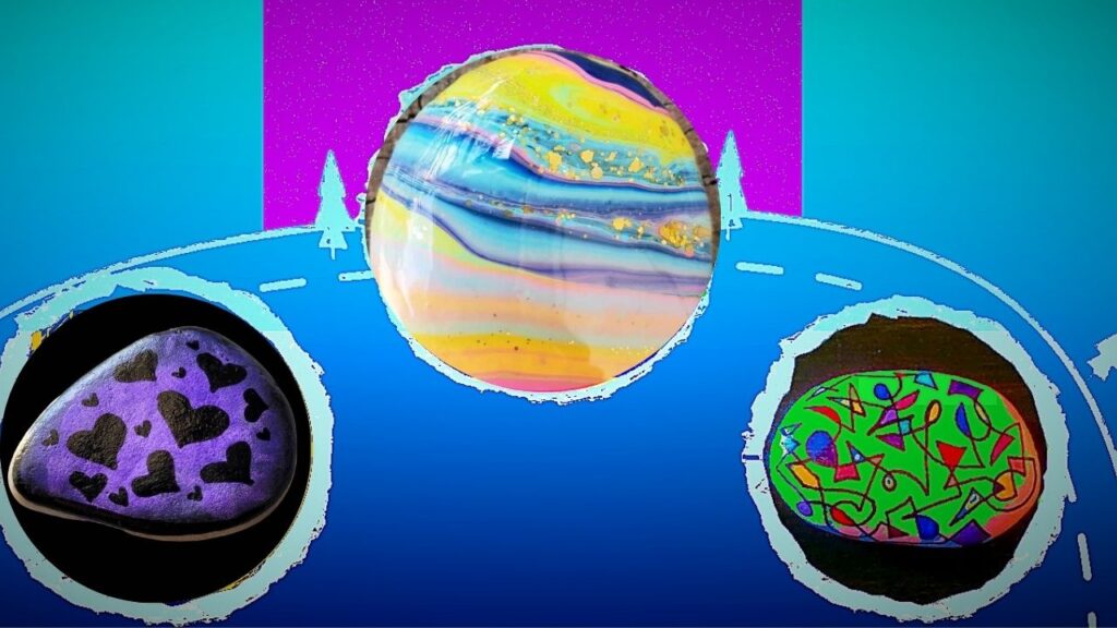 Creative and Abstract Art Rock Painting Ideas