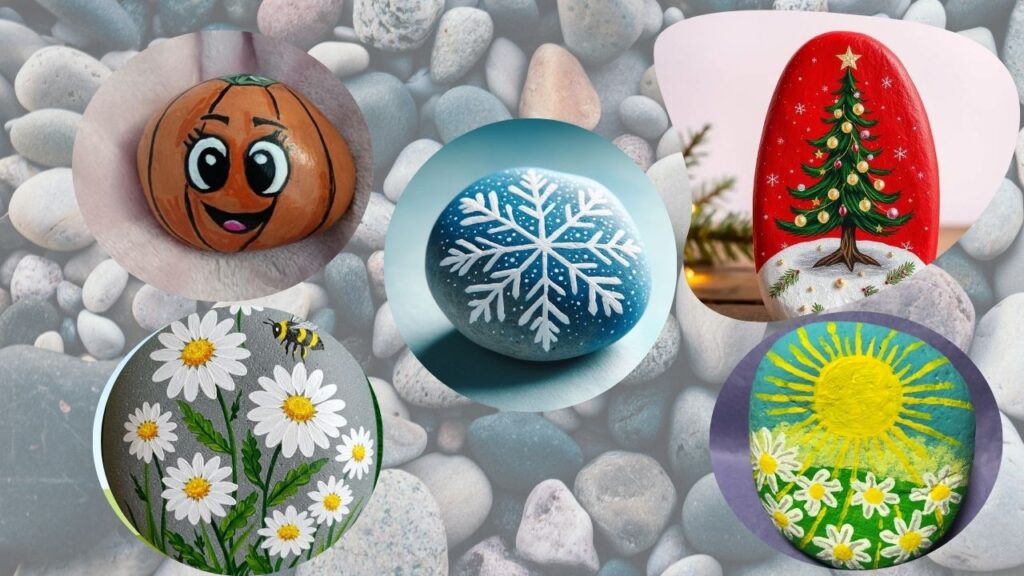 Seasonal Rock Paintings Ideas