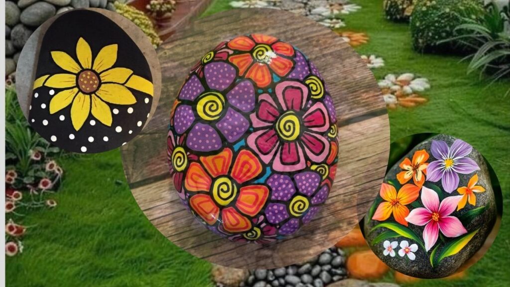 Flower Rock Painting Ideas for Beginners