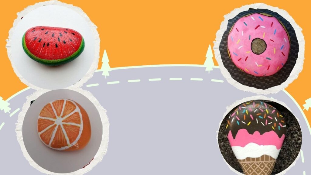 Food Theme Rock Painting Ideas